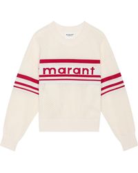 Isabel Marant - Isabel Marant Étoile Arwen Open-Knit Crewneck Jumper - Lyst