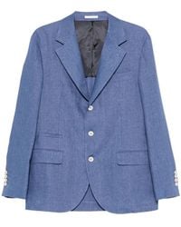 Brunello Cucinelli - Single-Breasted Tailored Blazer - Lyst