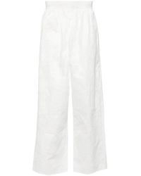 Hed Mayner - Crinkled Wide-Leg Trousers - Lyst