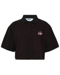 MSGM - Short-Sleeved Cropped Top - Lyst