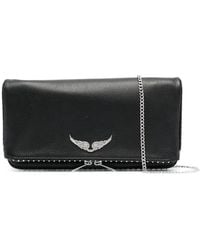 Zadig & Voltaire - Stud-Embellished Chain-Linked Shoulder Bag - Lyst