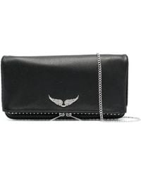 Zadig & Voltaire - Stud-Embellished Chain-Linked Shoulder Bag - Lyst