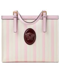Versace - Rivi Re Stripe Tote Bag - Lyst
