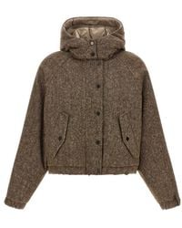 Brunello Cucinelli - Long-Sleeved Down Jacket - Lyst
