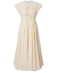 TOVE - Ceres Gathered Cotton Midi Dress - Lyst