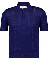 Marni - Knitted Polo Shirt - Lyst