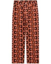 Dries Van Noten - Pattern Denim Trousers - Lyst