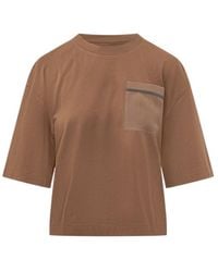 Brunello Cucinelli - Embellished Pocket T-Shirt - Lyst