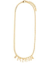 Moschino - Logo Detailed Necklace - Lyst