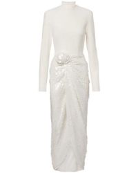 ROTATE BIRGER CHRISTENSEN - Knot-Detail Sequined Cocktail Dress - Lyst