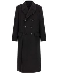 Tom Ford - Pure Cashmere Luxury Melton Double Breasted Officier Coat - Lyst