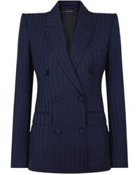 Tom Ford - Tonal Stripe Double Breasted Jacket - Lyst