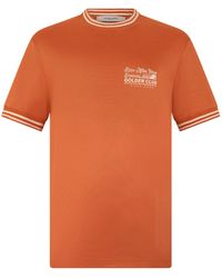 Golden Goose - Short Sleeve Striped-Trim T-Shirt - Lyst