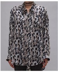 R13 - Drop Neck Buttoned Shirt - Lyst