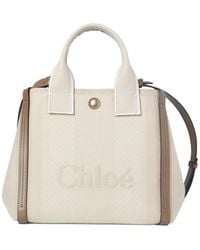 Chloé - Chloé Carry Logo Detailed Small Tote Bag - Lyst
