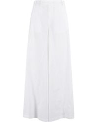 FEDERICA TOSI - Wide-Leg Five-Pocket Pants - Lyst