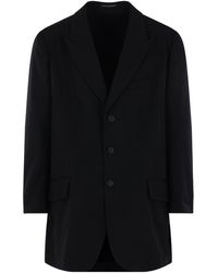 Yohji Yamamoto - Three-Button Wool Blazer - Lyst