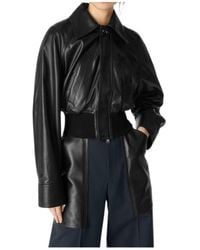 Bottega Veneta - Zip-Up Slim Fit Leather Jacket - Lyst
