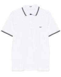 Fay - Trimmed Collar Polo Shirt - Lyst