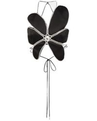 Area - Crystal-Embellished Halterneck Top - Lyst