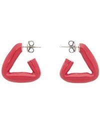 Bottega Veneta - Triangle Hoop Earrings - Lyst