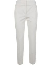 Peserico - High-Waisted Straight-Leg Trousers - Lyst