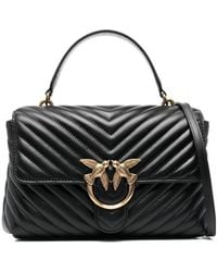 Pinko - Classic Lady Love Chevron Puffer Tote Bag - Lyst