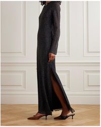 De La Vali Gracia Polka-Dot Silk-Chiffon Mini Dress | Lyst