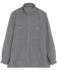 Valentino - Zip-Up High Neck Jacket - Lyst