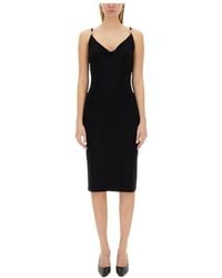 Versace - Sleeveless Cowl-Neck Midi Dress - Lyst