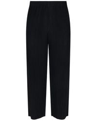 HOMME PLISSÉ ISSEY MIYAKE タキシードサルエルパンツ 黒 HOMME PLISSE ISSEY MIYAKE Edge Ensemble Pant - Black