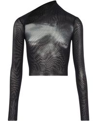 Jean Paul Gaultier - Asymmetric Collar T-Shirt - Lyst