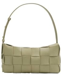Bottega Veneta - Logo Knitted Shoulder Bag - Lyst