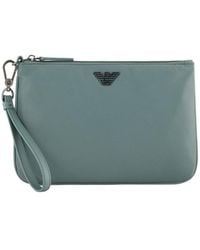 Emporio Armani - Logo-Plaque Clutch Bag - Lyst