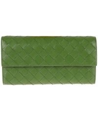 Bottega Veneta - Woven Fold-Over Chained Shoulder Bag - Lyst