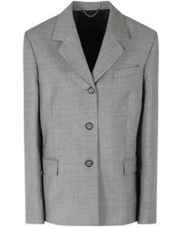 Magda Butrym - Single-Breasted Notched-Lapels Blazer - Lyst