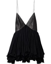 KHAITE - The Anita V-Neck Panelled Tank Top - Lyst