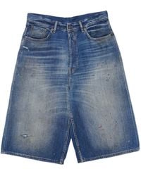 Acne Studios - Denim Shorts With Belt Loops - Lyst
