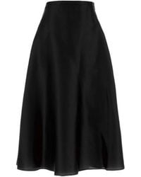 Alberta Ferretti - A-Line Midi Skirt - Lyst