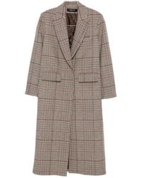 FEDERICA TOSI - Prince Of Wales Check Double-Breasted Coat - Lyst