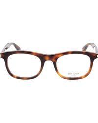 Saint Laurent - Eyewear Rectangle Frame Glasses - Lyst