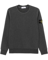 Stone Island - Compass Patch Crewneck Sweatshirt - Lyst
