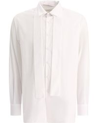 Prada - Layered-Collar Button-Up Poplin Shirt - Lyst