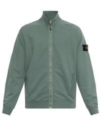 Stone Island - Zipper Sweatshirt - Lyst