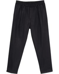 Eleventy - Elastic-Waist Wool Pants - Lyst