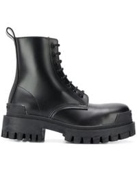 Balenciaga - Lace-Up Ankle Boots - Lyst
