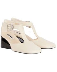 Jil Sander - Leather Mary Jane Pumps - Lyst