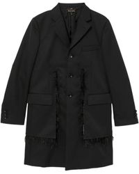 Comme des Garçons - Feather-Trim Coat - Lyst