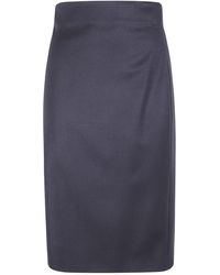 Alberta Ferretti - Wool-Blend Pencil Skirt - Lyst