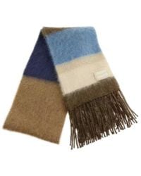 Miu Miu - Colour-Block Fringed Scarf - Lyst